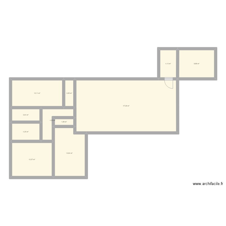 maison 4. Plan de 11 pièces et 112 m2