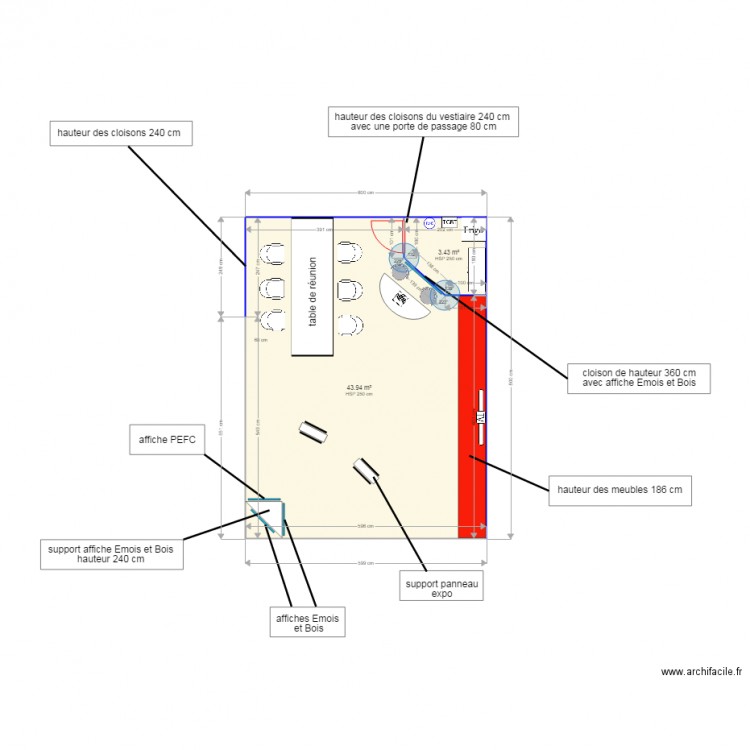 salon V5. Plan de 0 pièce et 0 m2