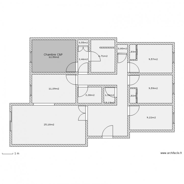 83b Falguière 16h55. Plan de 0 pièce et 0 m2