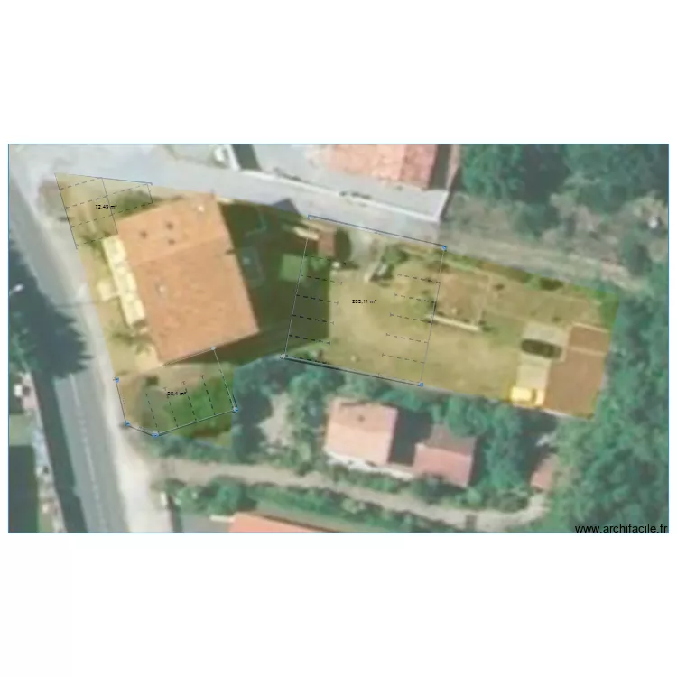 parking labenne. Plan de 