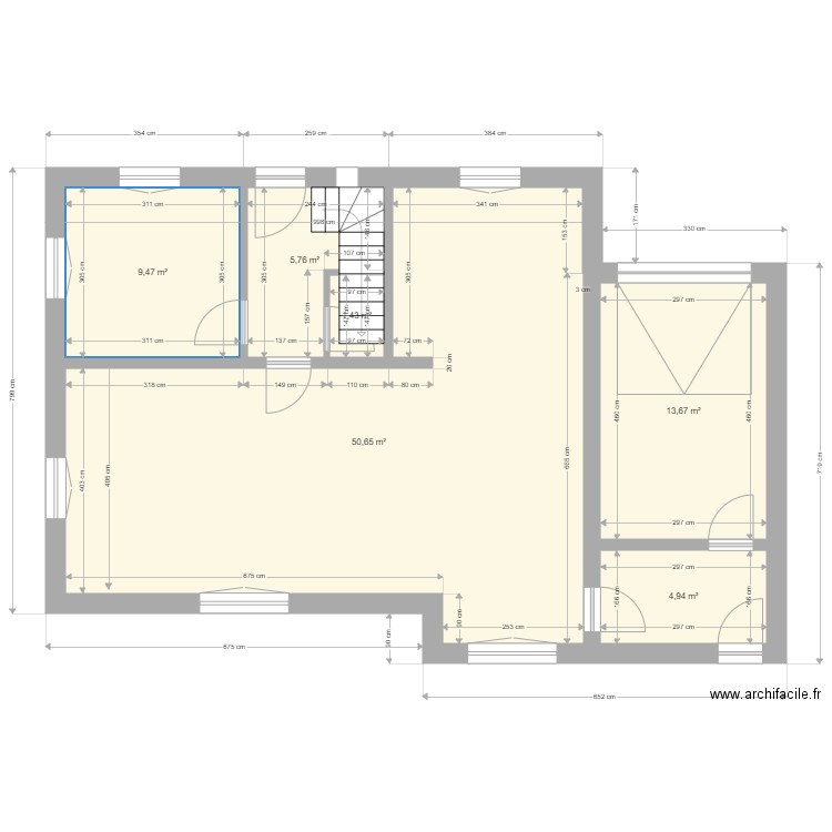 davies chêne v4. Plan de 19 pièces et 227 m2