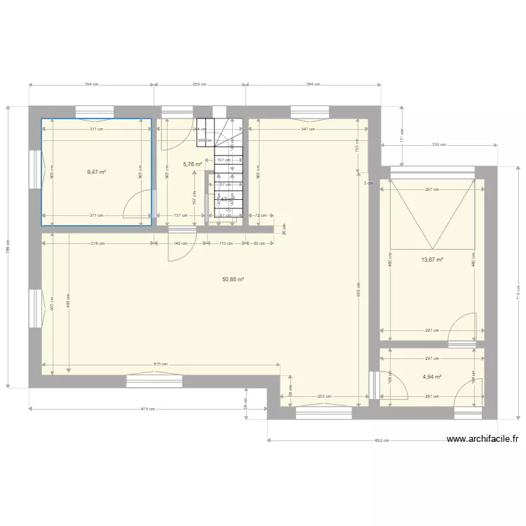 davies ch&ecirc;ne v4. Plan de 