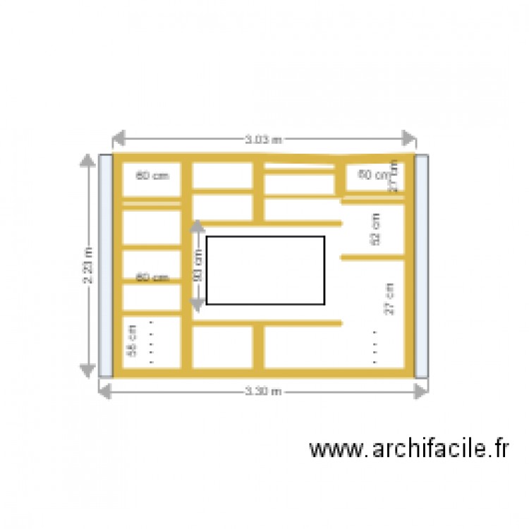 Bibliothèque. Plan de 0 pièce et 0 m2