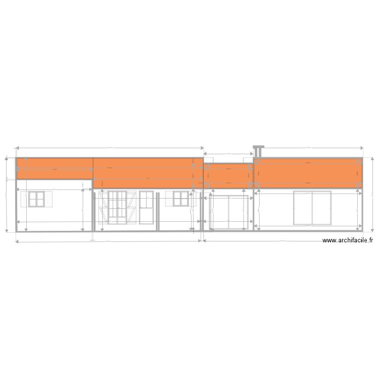 nouveau  projet  façade avant. Plan de 0 pièce et 0 m2