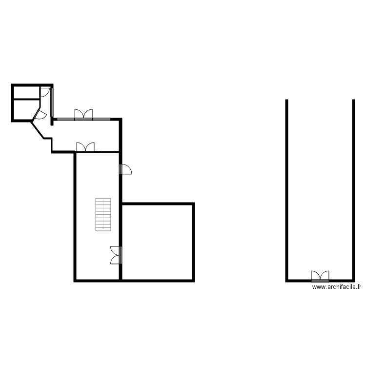 SCI DE LA TUILERIE anciens bureaux. Plan de 12 pièces et 250 m2