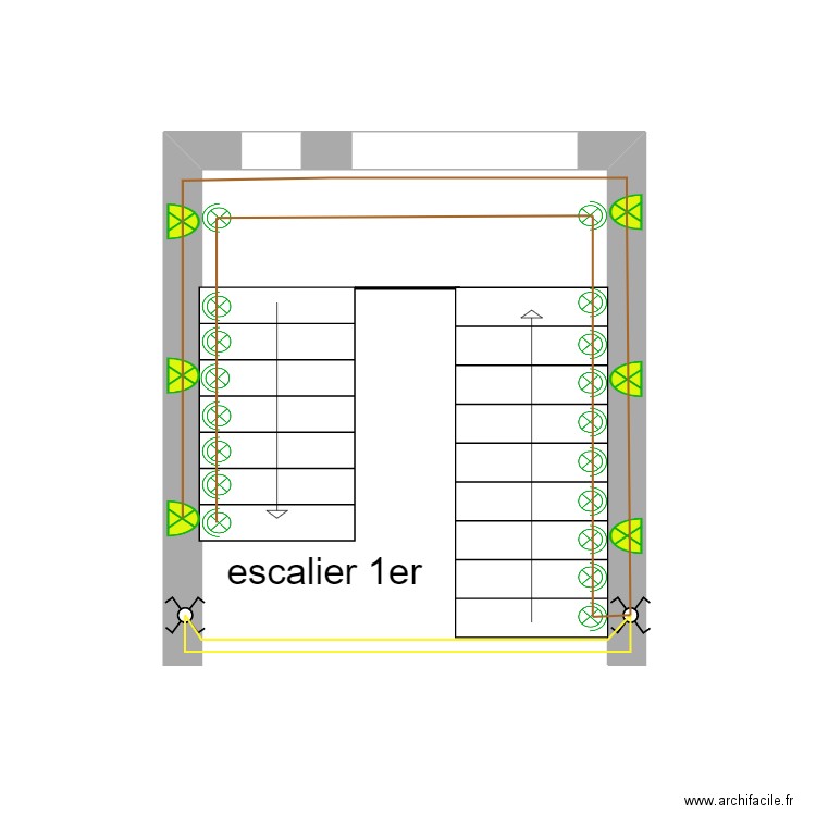 esc 1er. Plan de 0 pièce et 0 m2