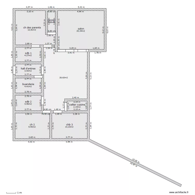 maison2 sabseb. Plan de 
