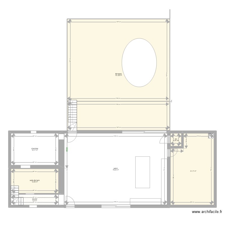 maison. Plan de 0 pièce et 0 m2