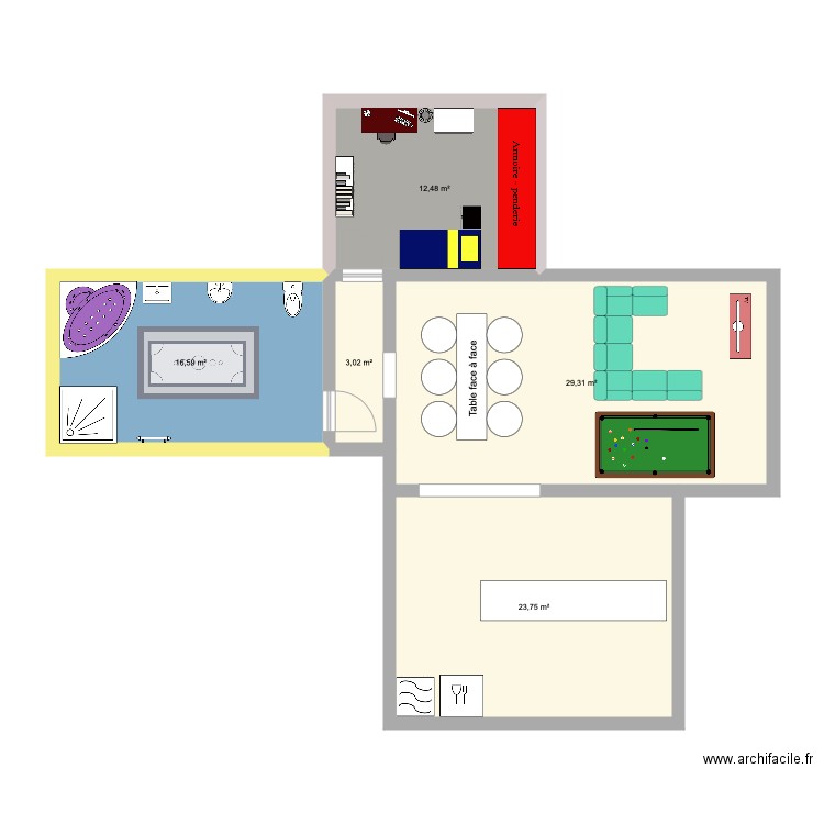 chambre henri. Plan de 0 pièce et 0 m2