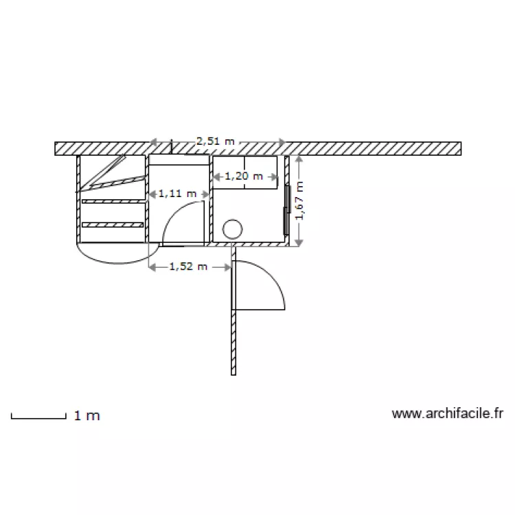 am&eacute;nagement coin Lave Linge 1. Plan de 
