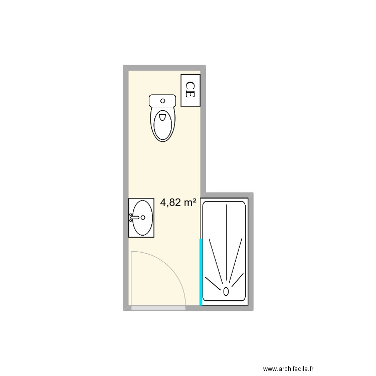 SDB1. Plan de 0 pièce et 0 m2