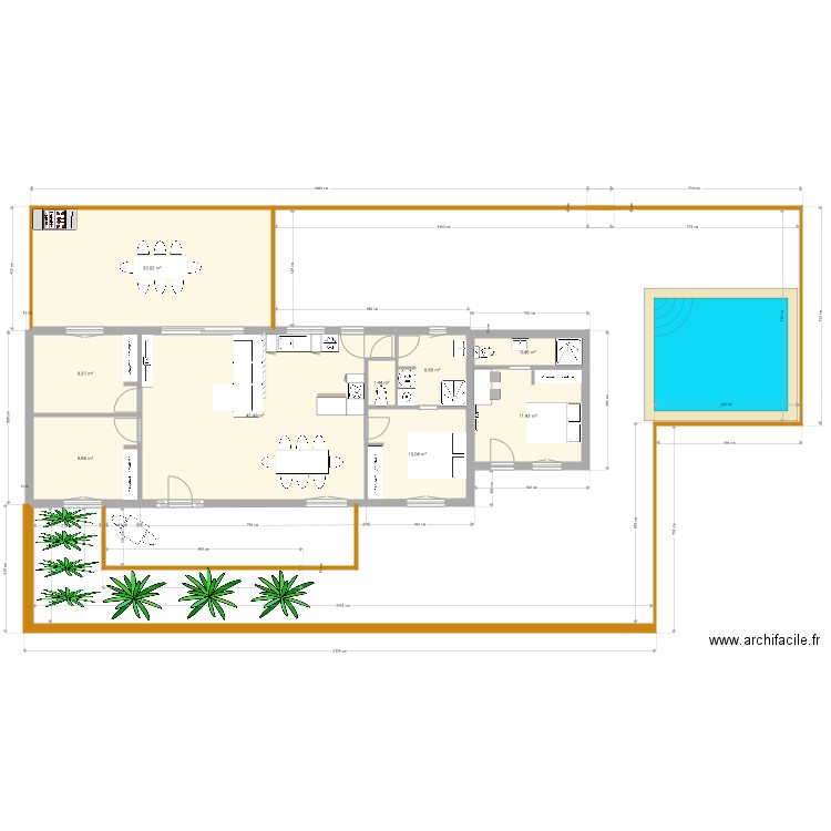 Plan aérien maison. Plan de 0 pièce et 0 m2