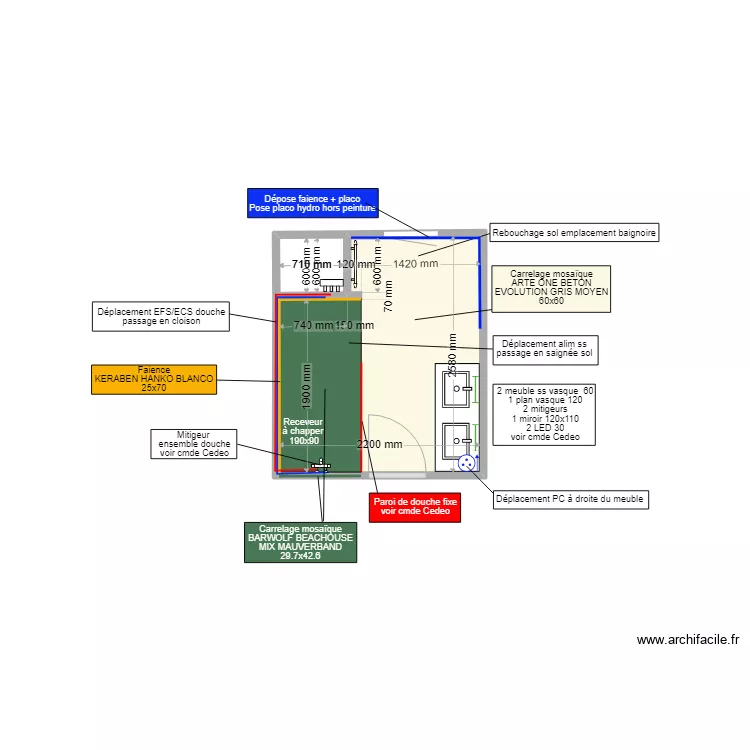 BOURVIC / D22090081. Plan de 