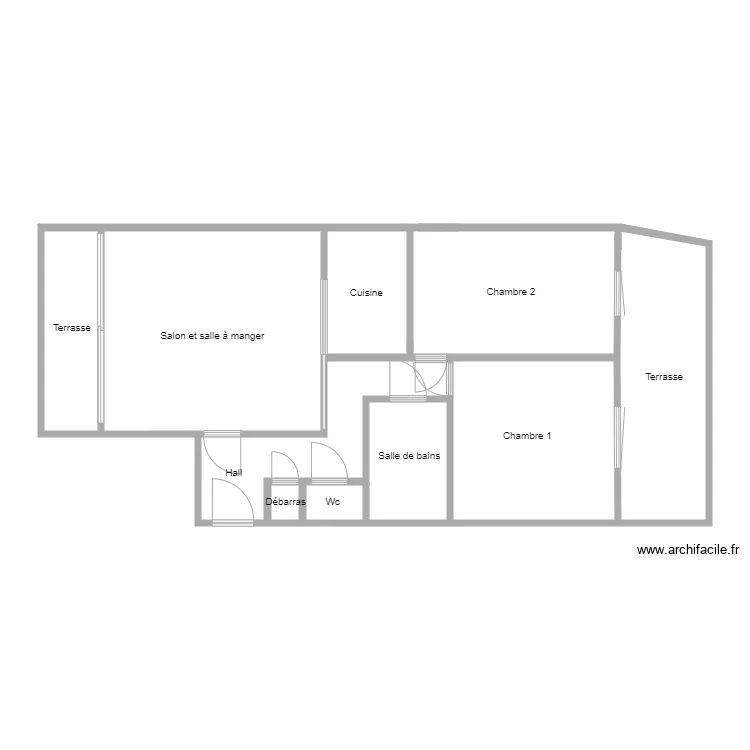Appartement Lefebvre 10 &agrave; Rocourt. Plan de 