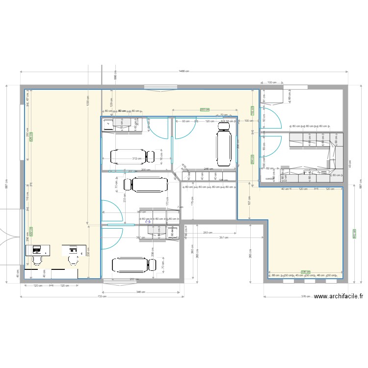 plan elec et fluide. Plan de 5 pièces et 86 m2