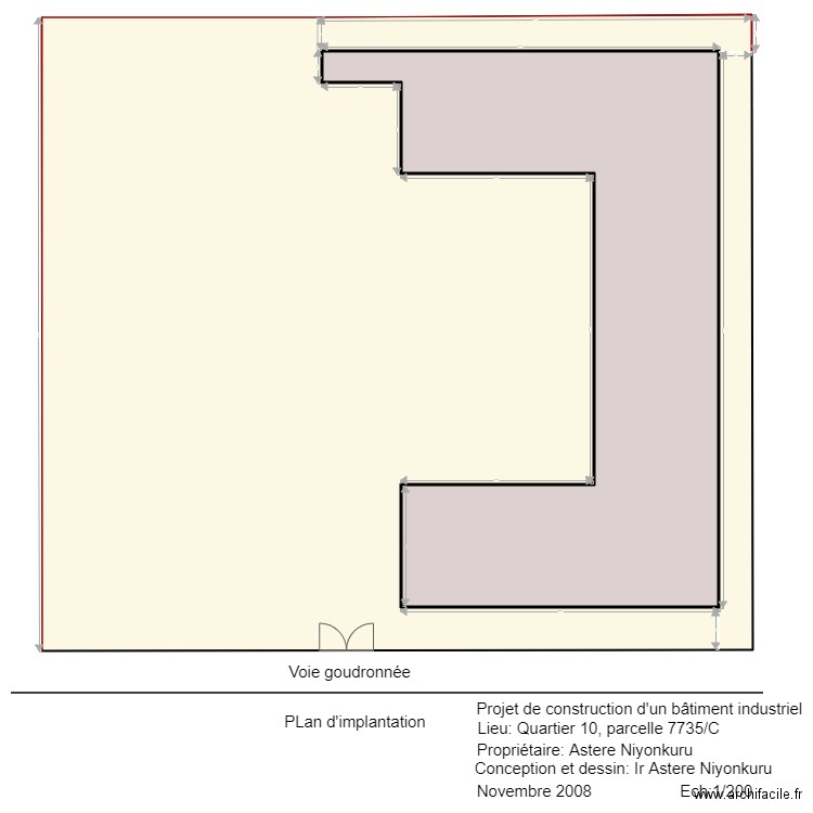 implantation norme. Plan de 0 pièce et 0 m2