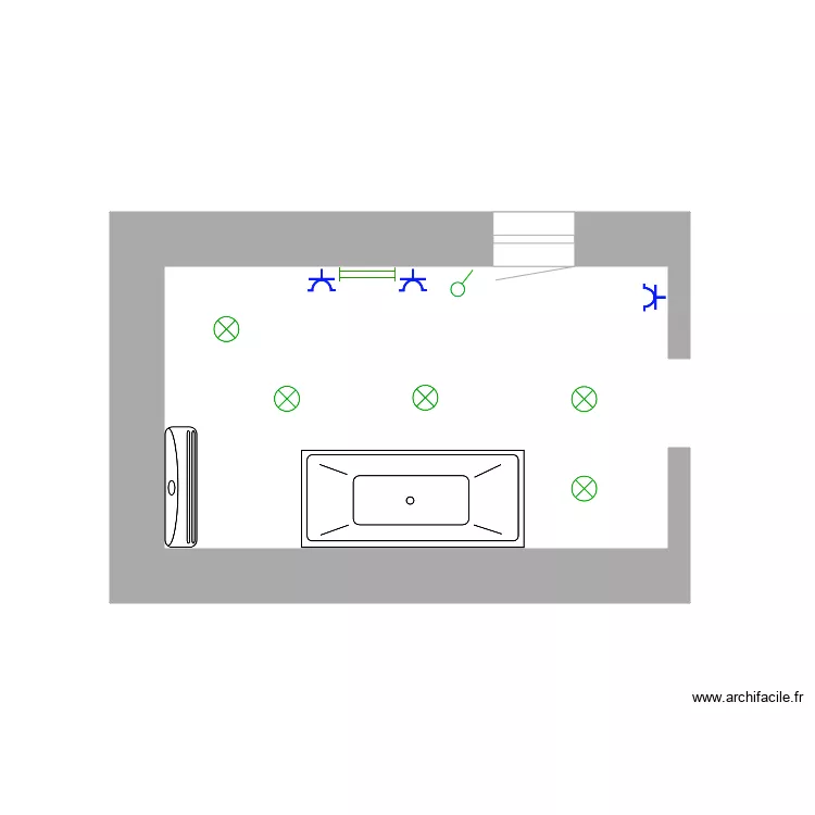 Ereffe Rez SDB Electricité. Plan de Ereffe Rez SDB Electricité. Plan de