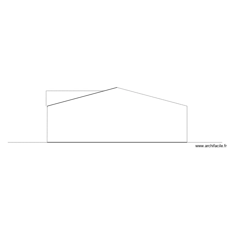 &eacute;tat des lieux fa&ccedil;ade est. Plan de 