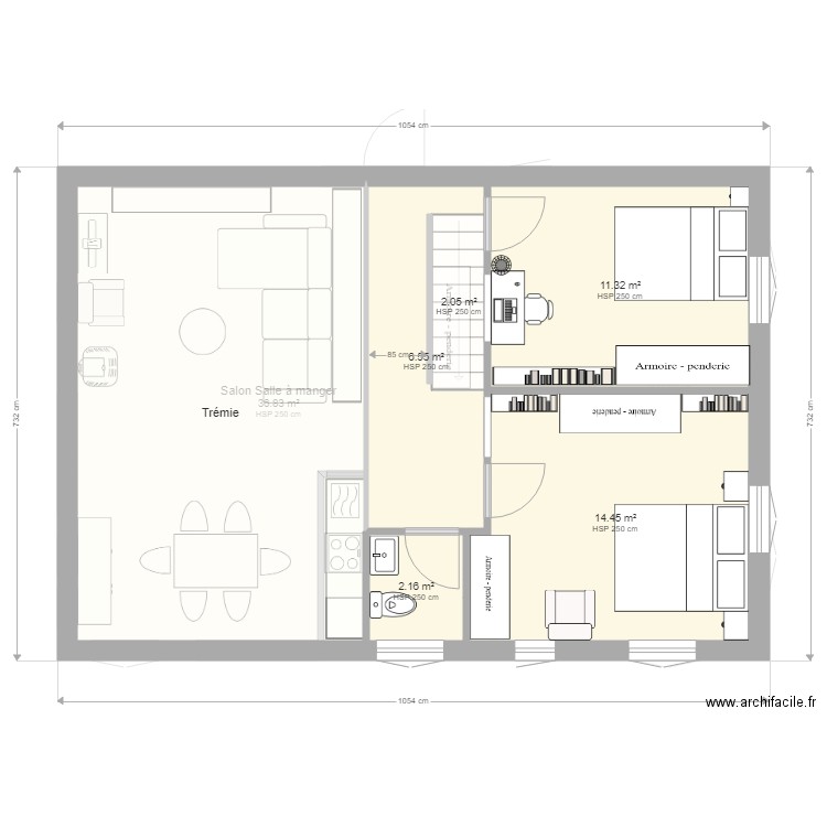 V4 avec étage. Plan de 0 pièce et 0 m2