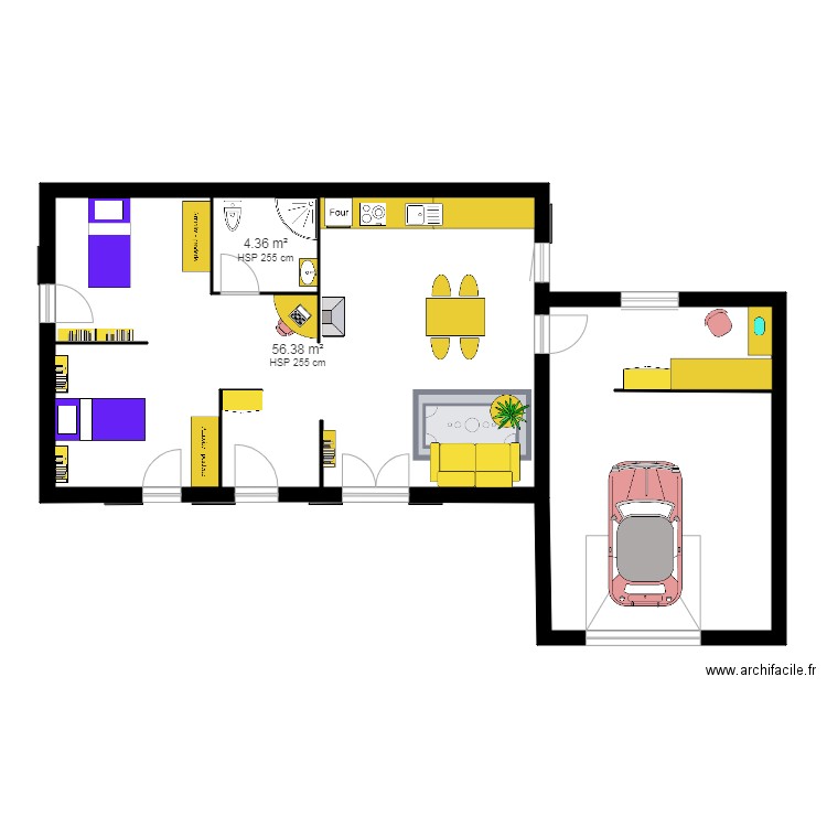 bicoque. Plan de 0 pièce et 0 m2