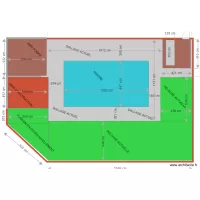 plan tour piscine dallage grillage ancien