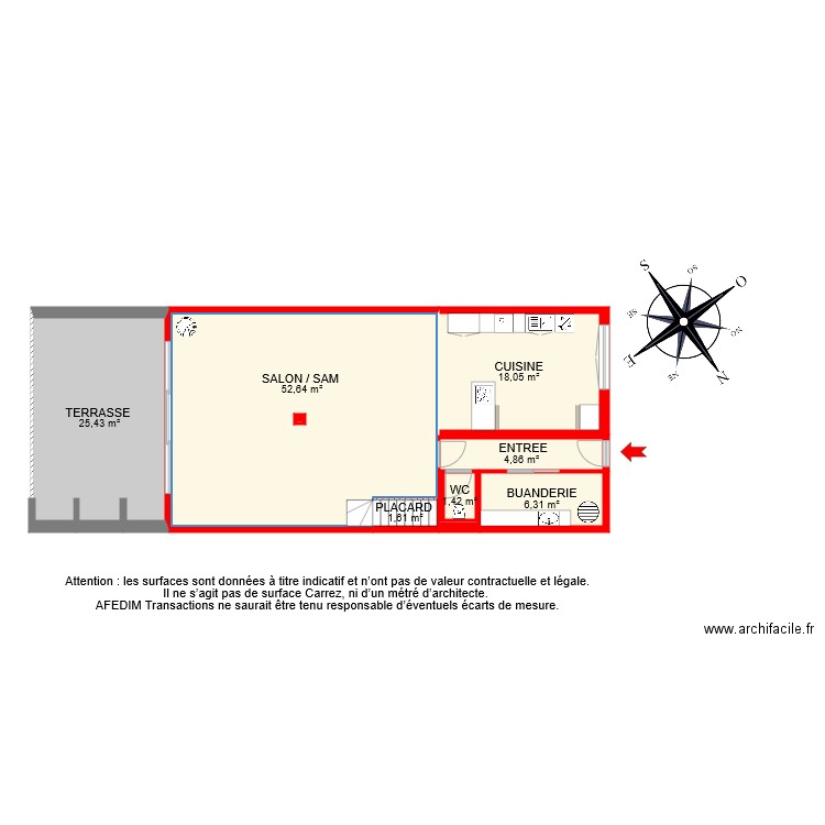 BI 6708 RDC . Plan de 0 pièce et 0 m2