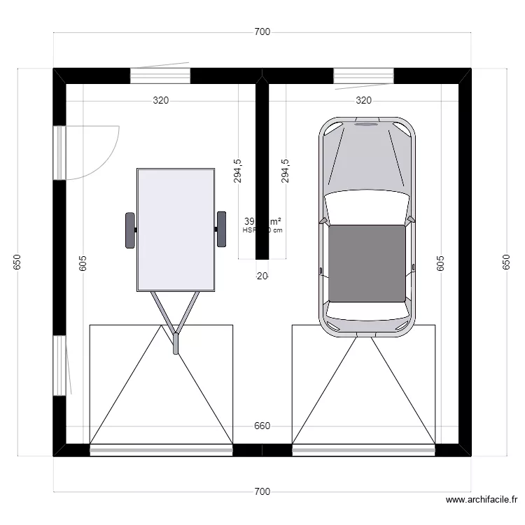 garage du 2. Plan de 