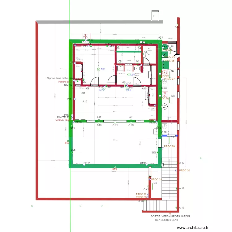 Modification Maison carrelage 8. Plan de 