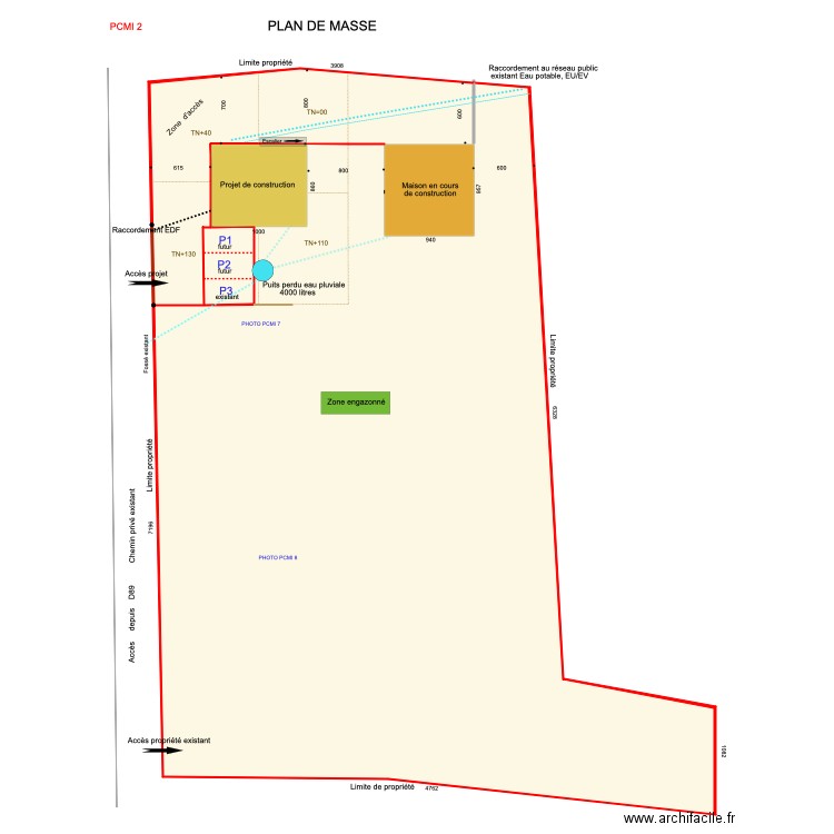 PLAN DE MASSE Backup. Plan de 0 pièce et 0 m2