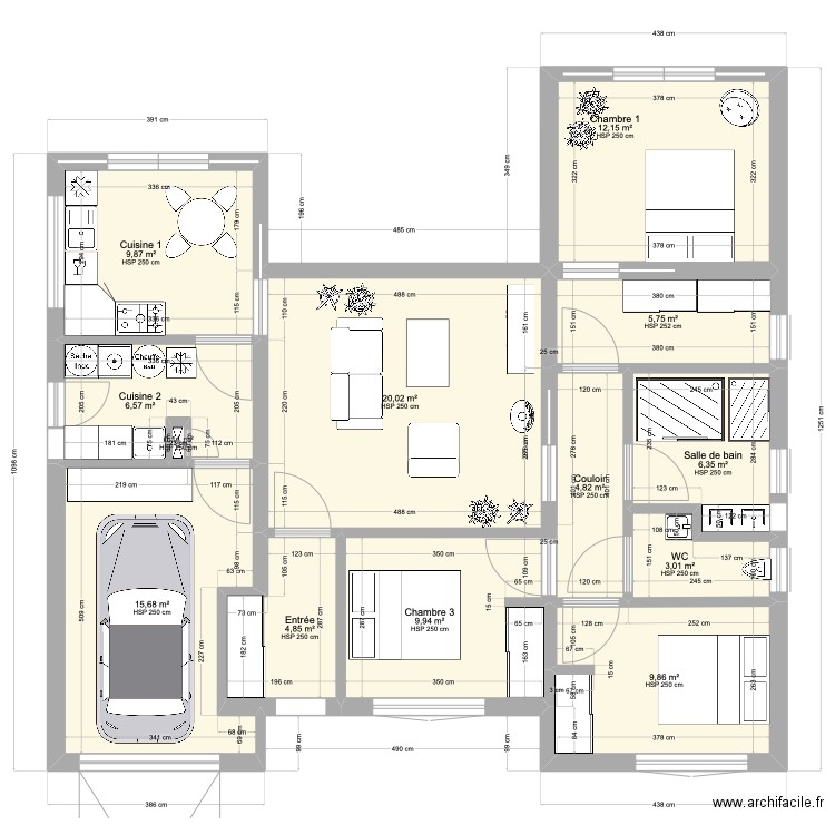 SN2. Plan de 0 pièce et 0 m2