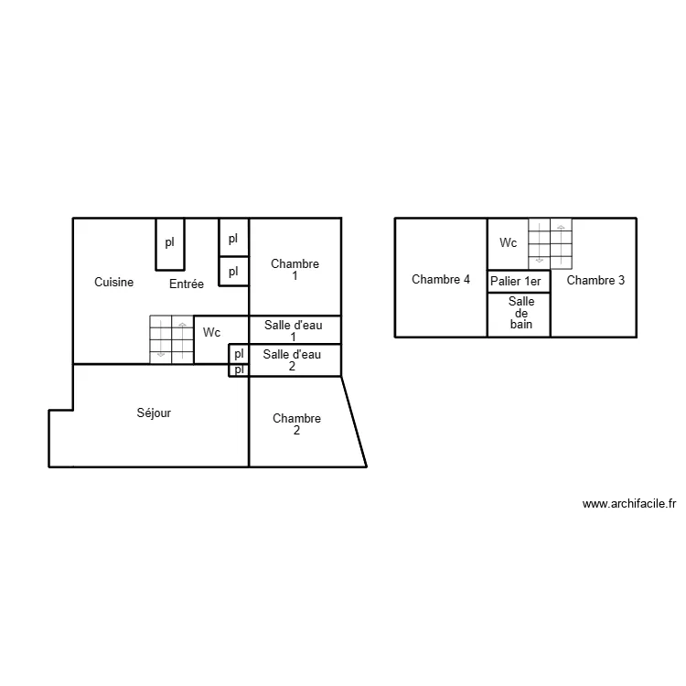 CONCARNEAU FEILLET. Plan de 