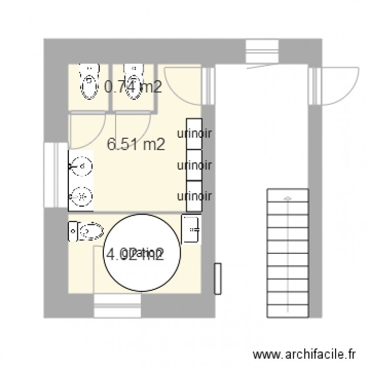 sanitaire du SEJ 1. Plan de 0 pièce et 0 m2