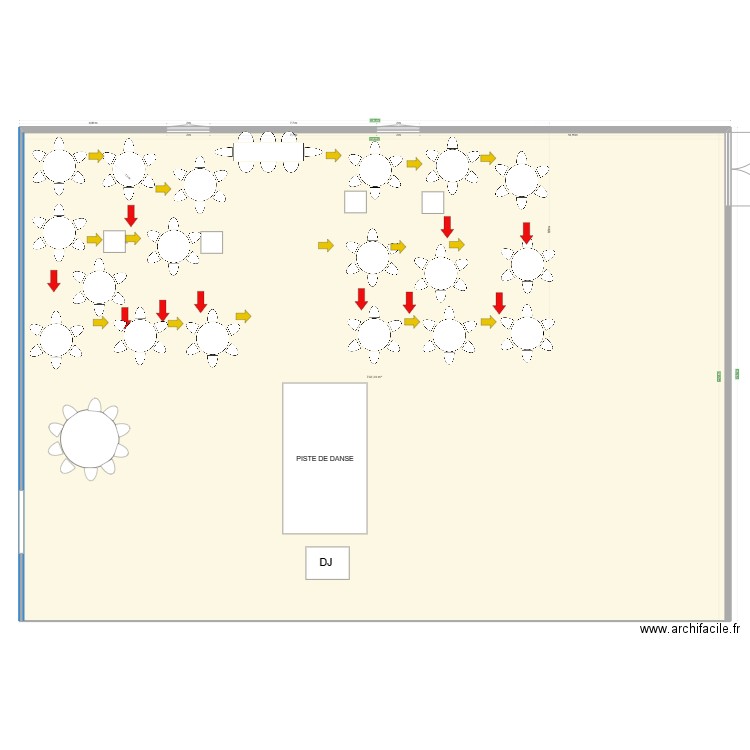 Plan salle mariage . Plan de 0 pièce et 0 m2
