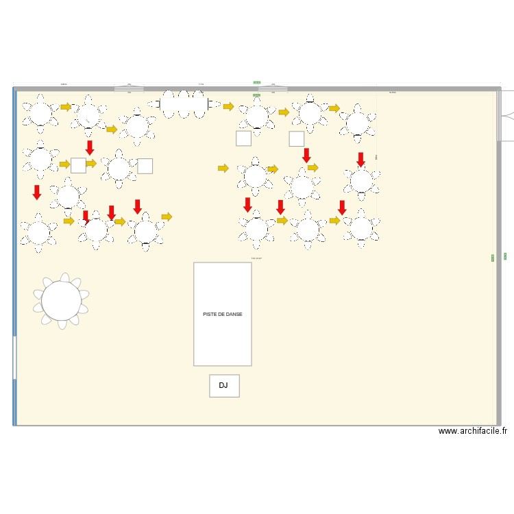 Plan salle mariage . Plan de 1 pièce et 732 m2