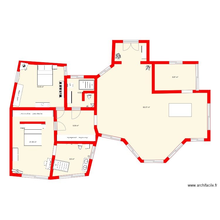 maison . Plan de 0 pièce et 0 m2