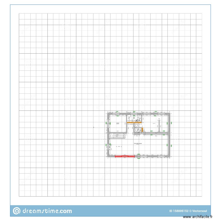 PLANS COMPLETS Calepinage. Plan de 8 pièces et 114 m2