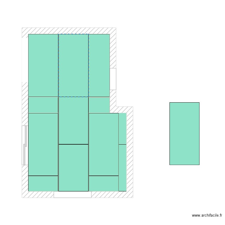 Calepinage Salle à manger. Plan de 0 pièce et 0 m2