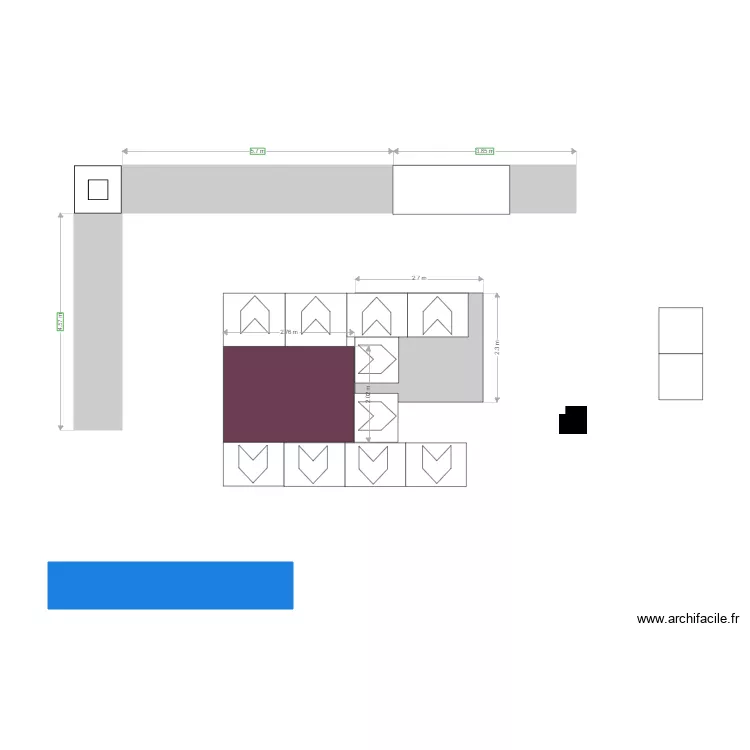 fromlage coupe. Plan de 