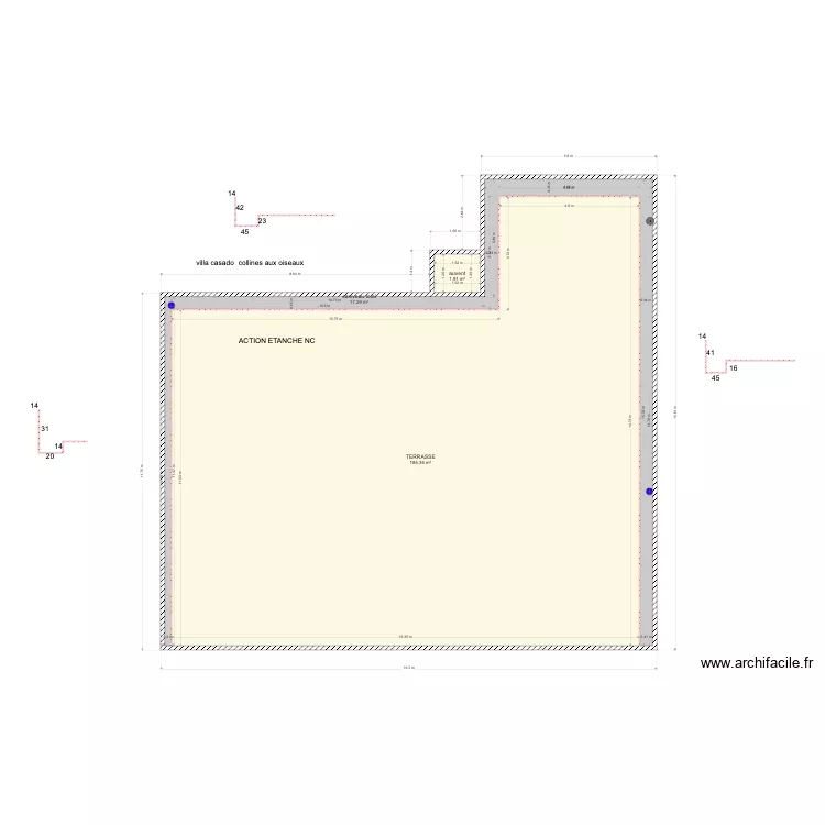 CASADO collines aux oiseaux. Plan de 
