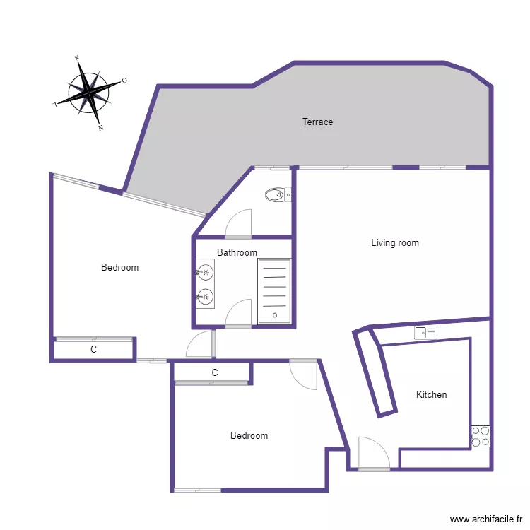 Calle Barranquilla ISA Recoleta Panorama park. Plan de 