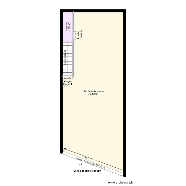 Akéas cosmétique avant projet. Plan de 0 pièce et 0 m2