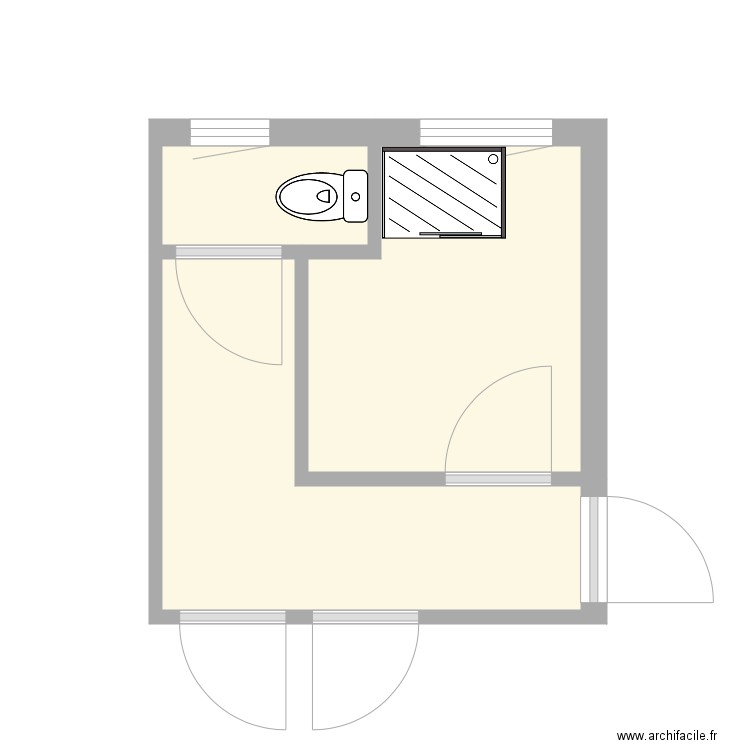 20190307 Projet CHAPELIER Existant. Plan de 0 pièce et 0 m2