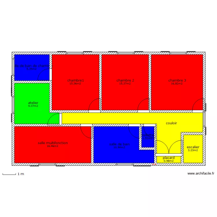 maison 1 premier &eacute;tage. Plan de 