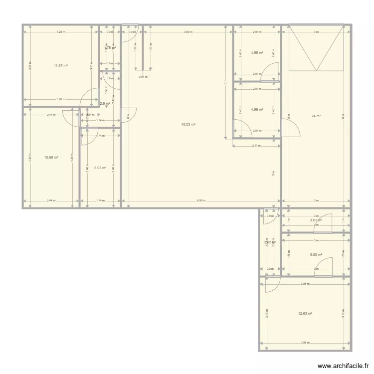 mongaillard. Plan de 