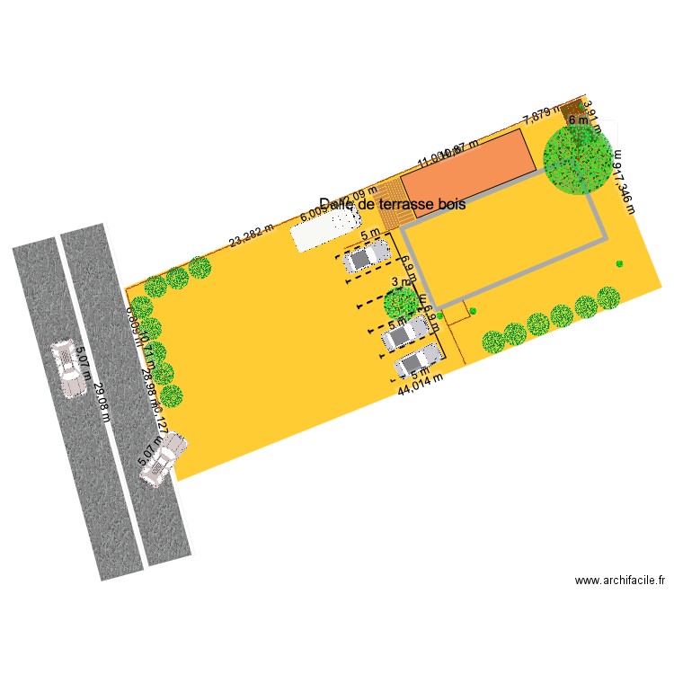 amandiers. Plan de 1 pièce et 148 m2