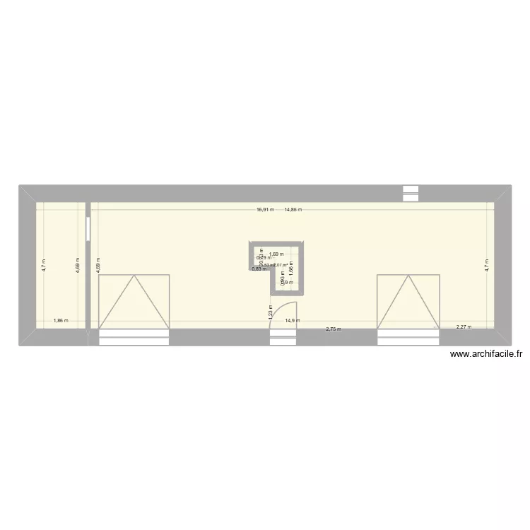 Alain 2. Plan de 2 et 81 m² Alain 2. Plan de 2 et 81 m²