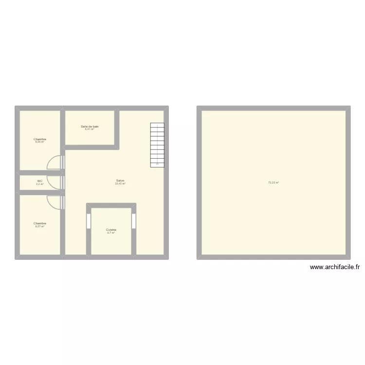 maison a faire yazid. Plan de 7 et 138 m² maison a faire yazid. Plan de 7 et 138 m²