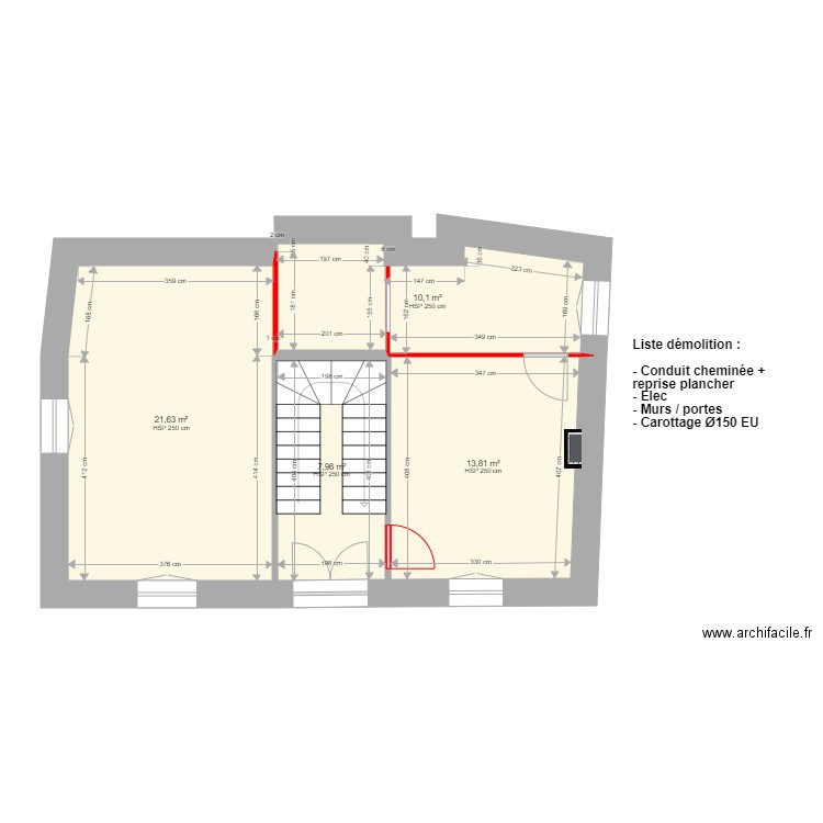 Malaucene R2 démolition. Plan de 0 pièce et 0 m2