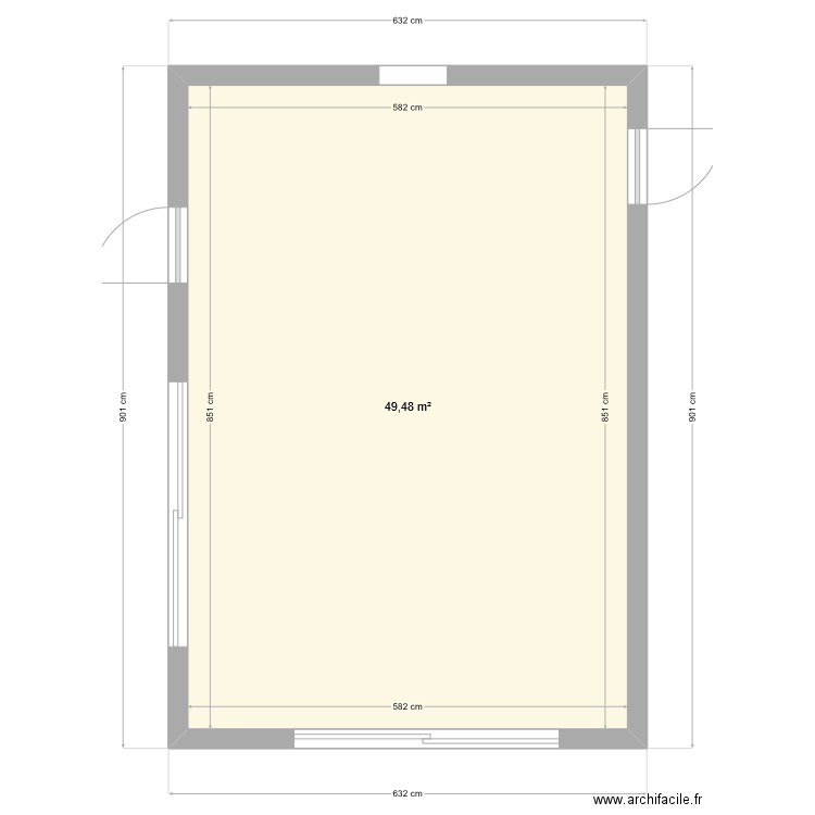 plan der masse extention. Plan de 0 pièce et 0 m2