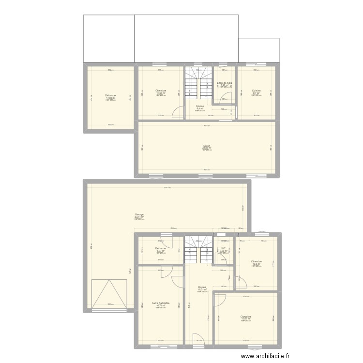 maison. Plan de 0 pièce et 0 m2